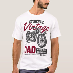 本格的ヴィンテージパパオートバイTシャツ – クラシック Tシャツ