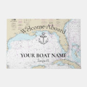 🌊⚓本格的ヴィンテージメキシコ湾航海の ドアマット (正面)