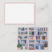 本棚かわいらしノートカード ノートカード (正面/裏面)