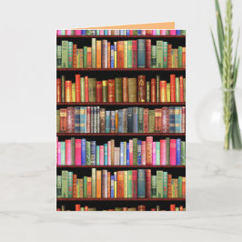 本棚のグリーティングカー離れ空白のド シーズンカード