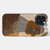 本棚の中に幽霊が再び… iPhoneケース (裏面横)