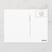 本棚の図書室で寝ている猫 ポストカード (裏面)