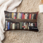 本棚の夢 ランバークッション (ブランケット)
