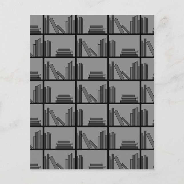 本棚の本。グレーとブラック。 (正面)