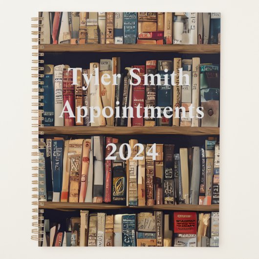 本棚の毎日のアポイントメント プランナー手帳 (正面)