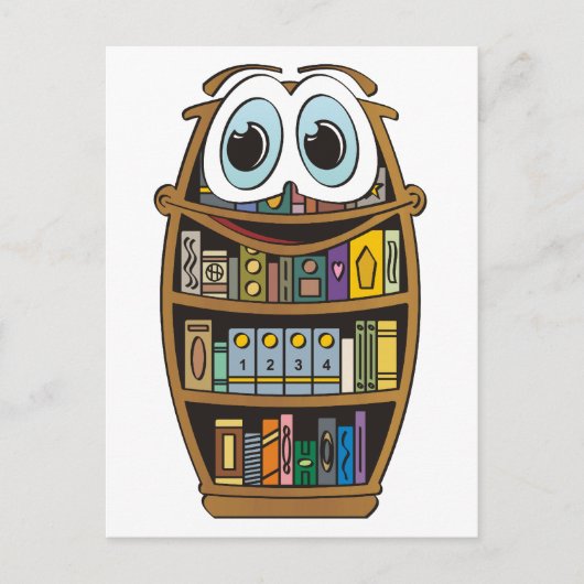 本棚の漫画 ポストカード (正面)