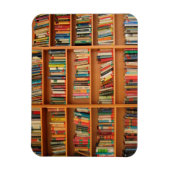 本棚の背景の書籍 マグネット (縦)