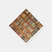 本棚の背景 スタンダードカクテルナプキン (角)