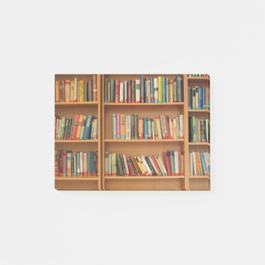 本棚の背景 ポストイット (正面)