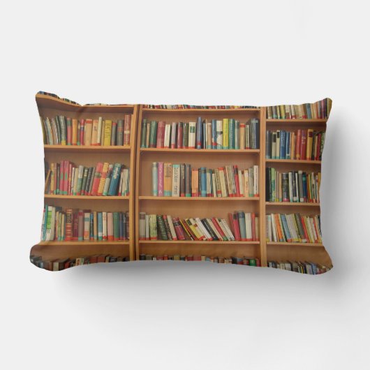 本棚の背景 ランバークッション (正面)