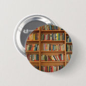 本棚の背景 缶バッジ (正面&裏面)