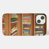 本棚の背景 iPhoneケース (裏面横)