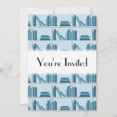 本棚の青い本。 招待状 (正面)