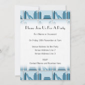 本棚の青い本。 招待状 (裏面)