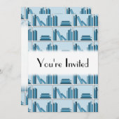 本棚の青い本。 招待状 (正面/裏面)