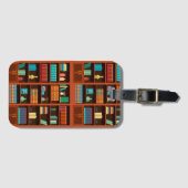 本棚イラストレーション ラゲッジタグ (正面横)