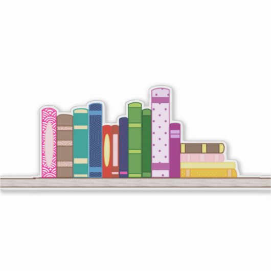 本棚カラフルシール シール (正面)