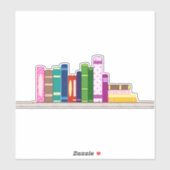 本棚カラフルシール シール (シート)