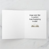 本棚デザイングリーティングカード カード (内部)