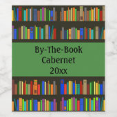 本棚デザインワインラベル ワインラベル (シングルラベル)