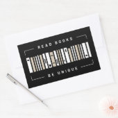 本棚バーコード矩形シール 長方形シール (封筒)