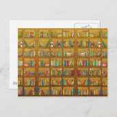 本棚パターン ポストカード (正面/裏面)