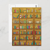 本棚パターン ポストカード (正面/裏面)