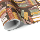 本棚パターン ラッピングペーパー (ロールコーナー)