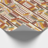 本棚パターン ラッピングペーパー (角)