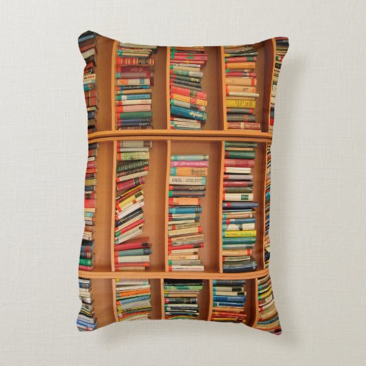 本棚ブックライブラリブックウ読ミズ アクセントクッション (裏面(縦))