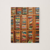本棚ブックライブラリブックウ読ミズ ジグソーパズル (縦)