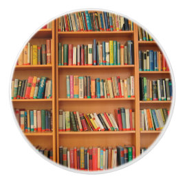 本棚ブックライブラリブックウ読ミズ セラミックノブ