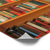 本棚ブックライブラリブックウ読ミズ ポスター (角)