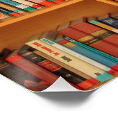 本棚ブックライブラリブックウ読ミズ ポスター (コーナー)