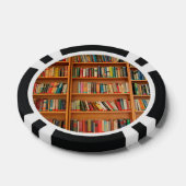 本棚ブックライブラリブックウ読ミズ ポーカーチップ (シングル)