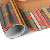 本棚ブックライブラリブックウ読ミズ ラッピングペーパー (ロールコーナー)