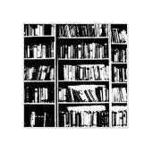 本棚ブックライブラリブックウ読ミズ ラバースタンプ (インプリント)