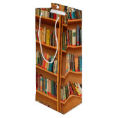 本棚ブックライブラリブックウ読ミズ ワインギフトバッグ (裏面アングル)