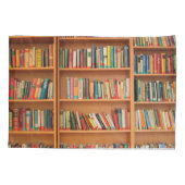 本棚ブックライブラリブックウ読ミズ 枕カバー (裏面)