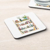 本棚ブックラバーコーヒーティー コースター (左側)