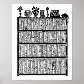 本棚ポスター ポスター