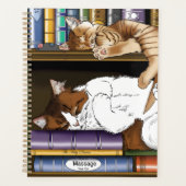 本棚猫図書館 プランナー手帳 (正面)
