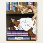 本棚猫図書館 プランナー手帳 (裏面)
