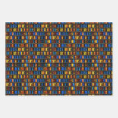 本棚用包装紙 フラットシートセット 3枚組 ラッピングペーパーシート (正面2)