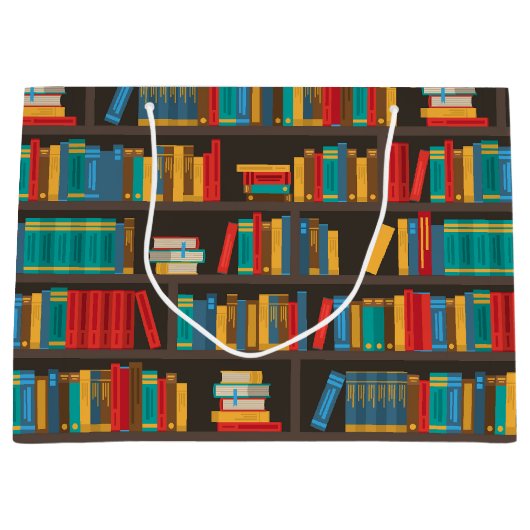 本棚読の愛 ラージペーパーバッグ (正面)
