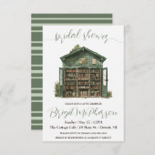 本棚,チャプター,コテージコア,ブライダルシャワー 招待状 (正面/裏面)