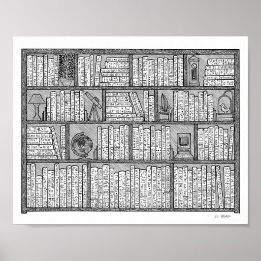 本棚#10 ポスター (正面)