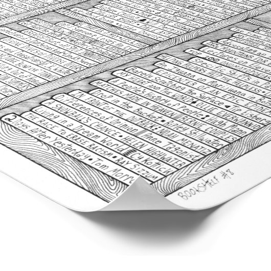 本棚#8 ポスター (角)