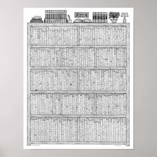 本棚#8 ポスター (正面)