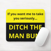 本気で受け止めてもらいたいなら、男のポニーテールをやめろ マウスパッド (マウス)